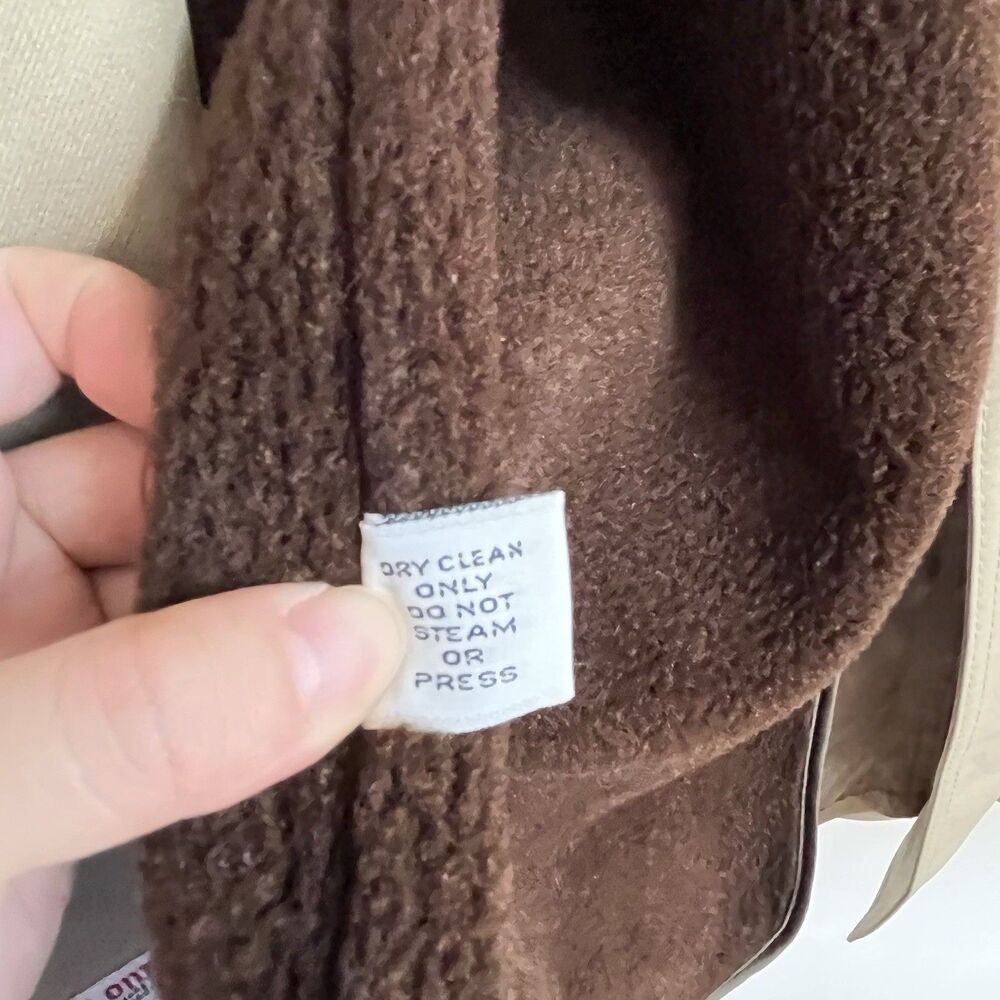 Vintage LONDON FOG Maincoats Trench Coat Tan Removable  Lining Zip 42 Reg - Picture 12 of 16